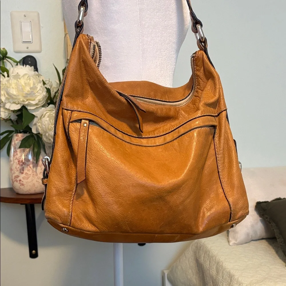Fossil Tan Leather Hobo Bag - Picture 4 of 8